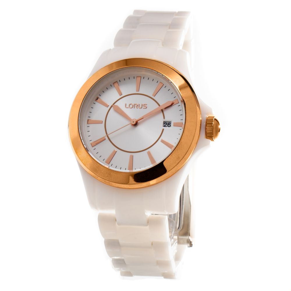White Plastic Dress Watch