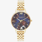Gold Stainless Steel Dress Watch