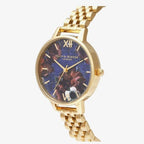 Gold Stainless Steel Dress Watch