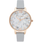 Gray Artificial Leather Dress Watch