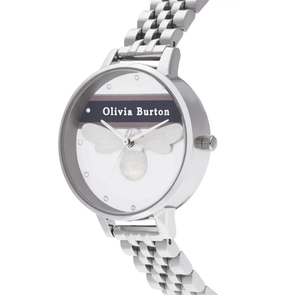 Silver Stainless Steel Dress Watch