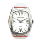 Orange Leather Dress Watch