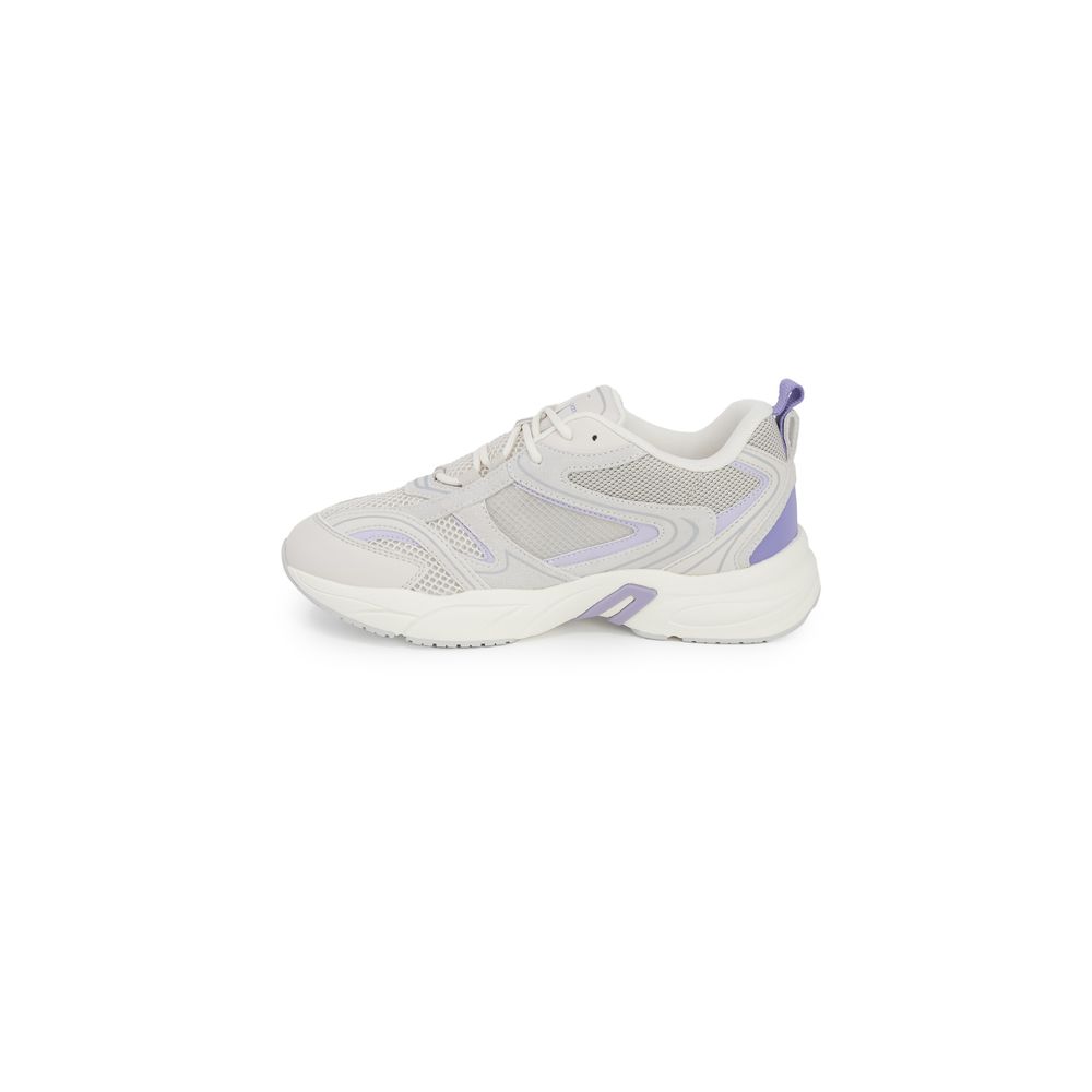 Purple Leather Athletic Sneakers