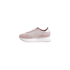 Purple Leather Low Top Sneakers