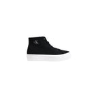 Black Suede Leather Platform Sneakers