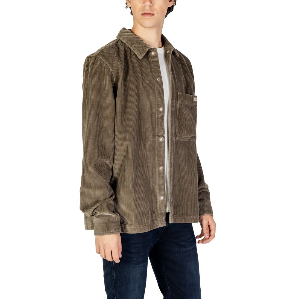 Beige Denim Shirt