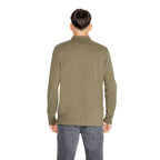 Green Cotton Long Sleeve T-Shirt