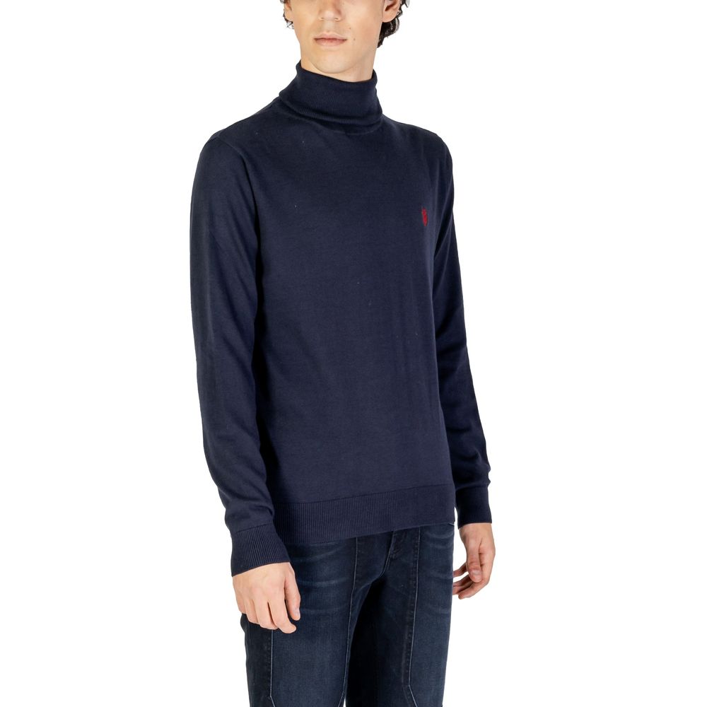 Blue Cotton Turtleneck