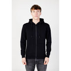 Black Polyester Hoodie