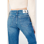 Blue Cotton Mom Jeans