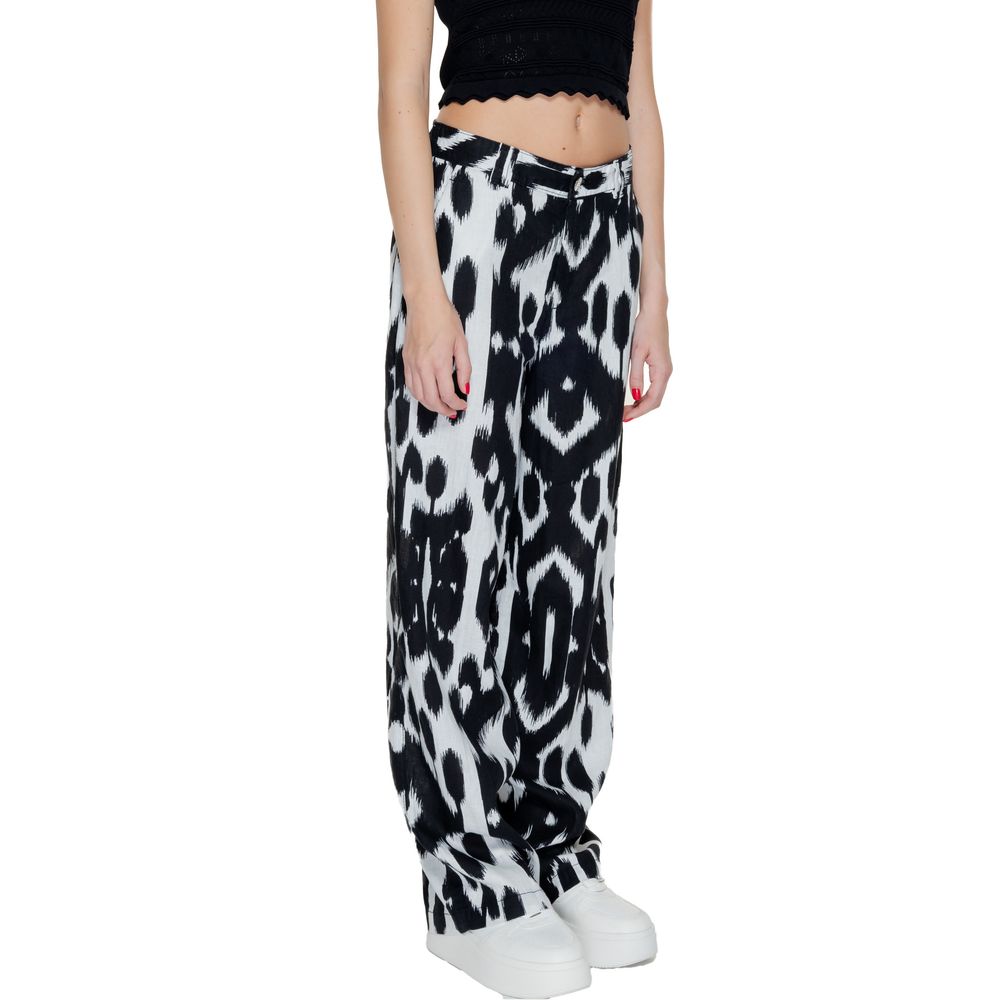 Black Linen Casual Pants