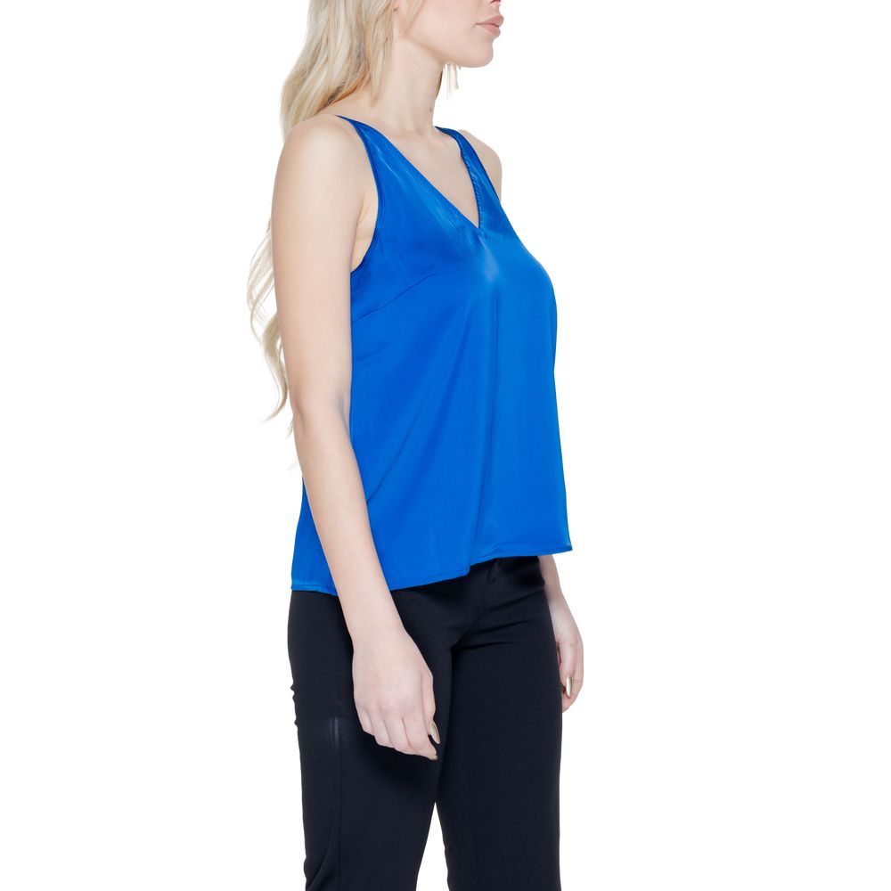 Blue Polyester Top