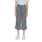 Black Viscose Cropped Pants