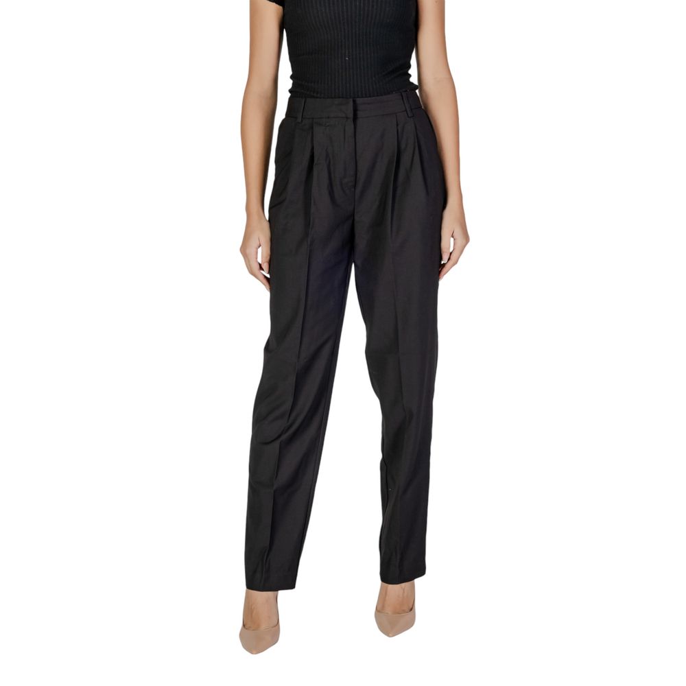 Black Polyester Dress Pants