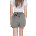 Beige Lyocell Shorts