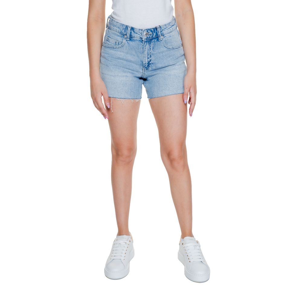 Light Blue Cotton Shorts