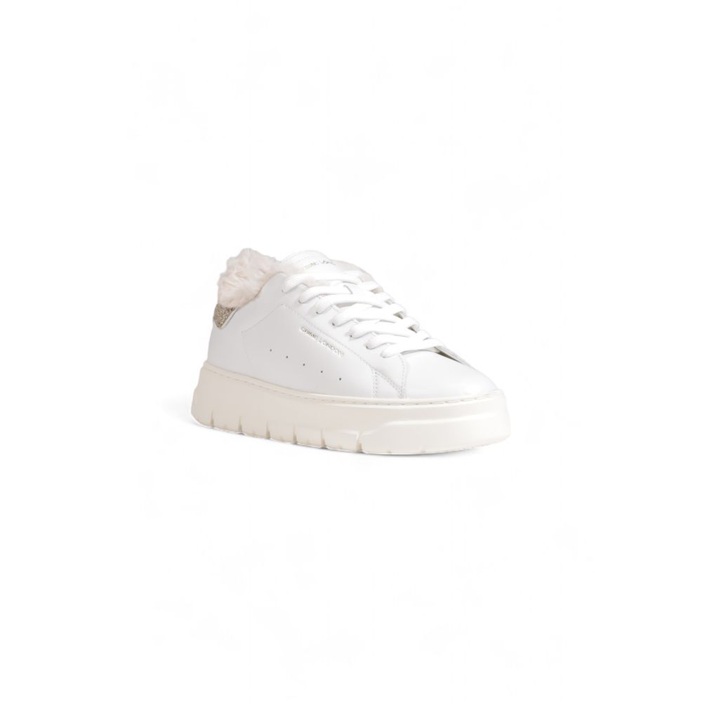 White Leather Chunky Sneakers