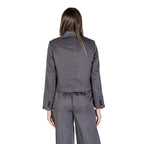Gray Polyester Blazer