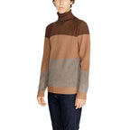 Brown Viscose Turtleneck