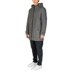 Gray Polyester Coat
