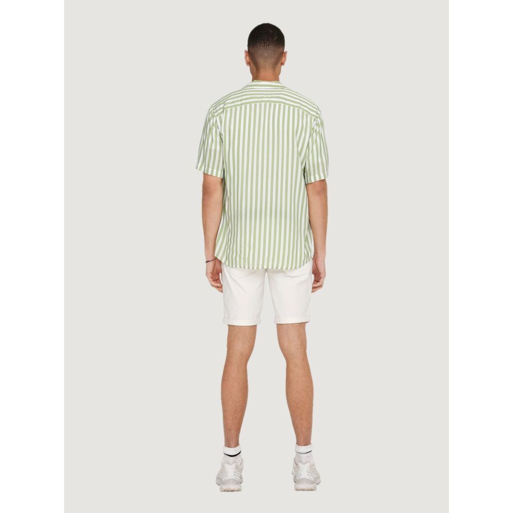Bicolor Viscose Shortsleeve Shirt