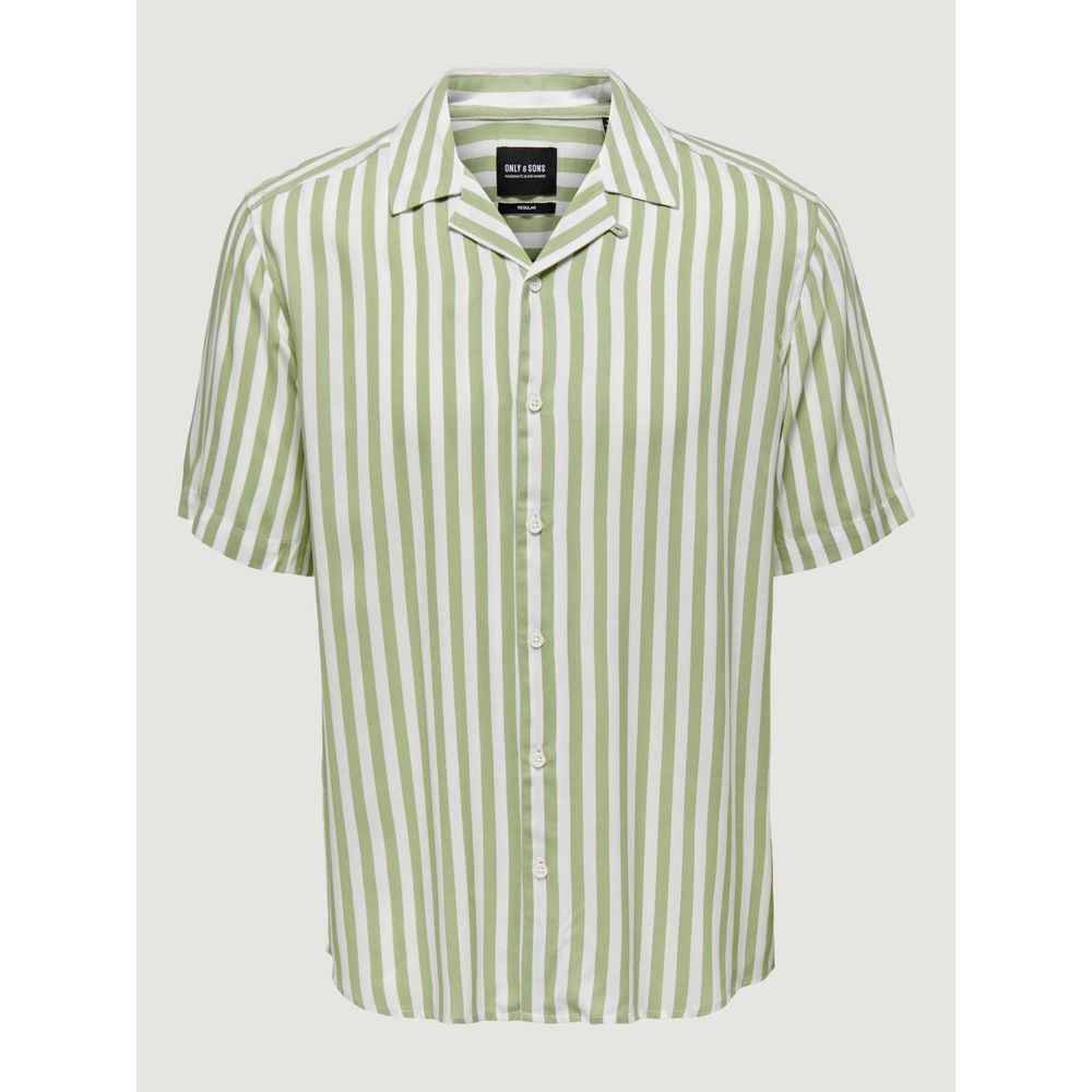 Bicolor Viscose Shortsleeve Shirt