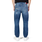 Blue Cotton Slim Fit Jeans