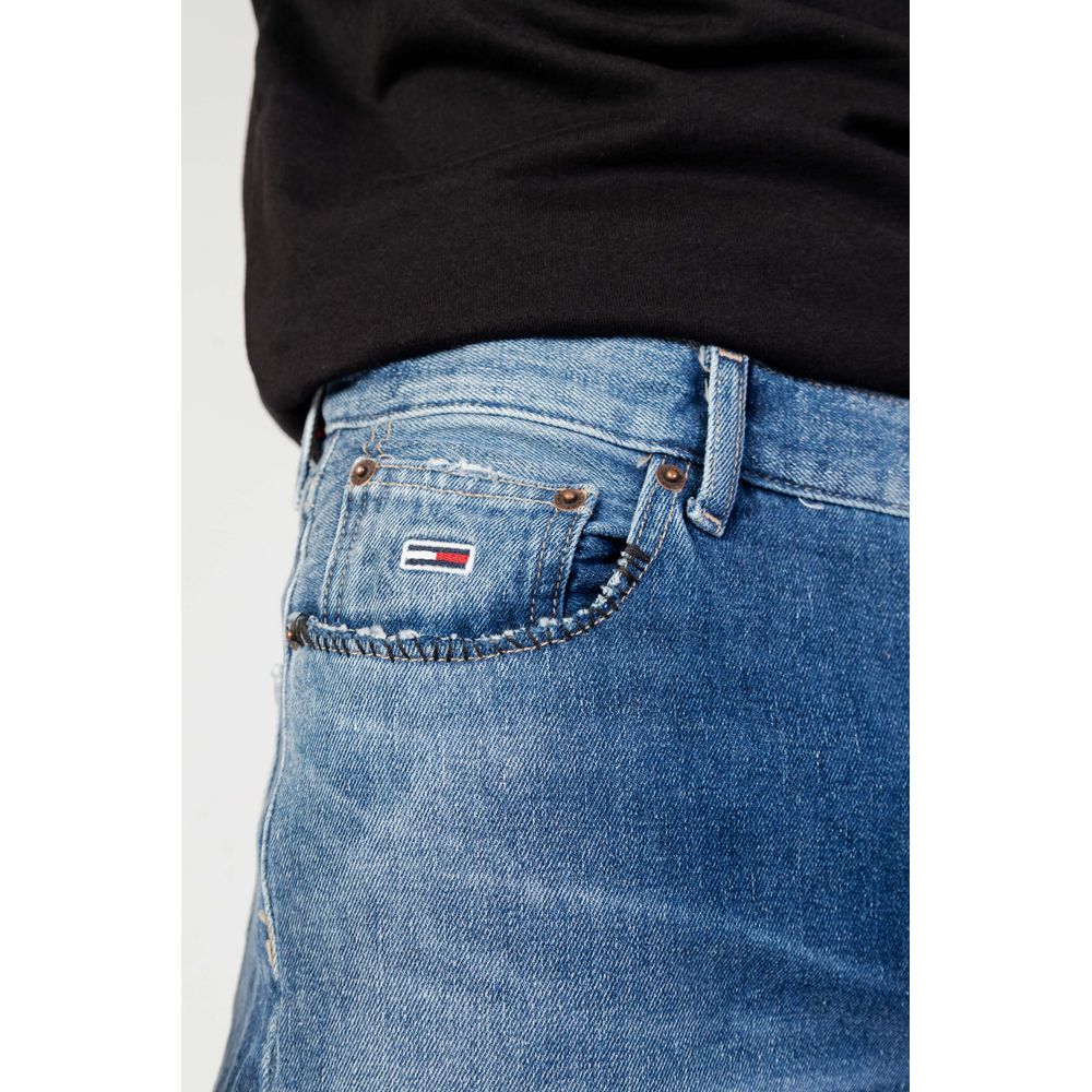 Blue Cotton Slim Fit Jeans