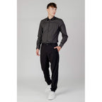 Gray Cotton Pattern Shirt