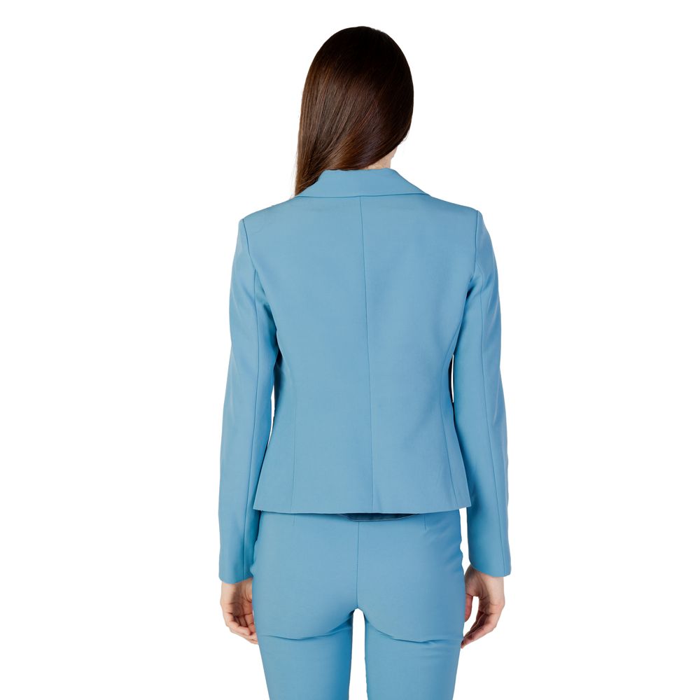 Turquoise Polyester Blazer