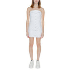 White Recycled Cotton Short Dress
