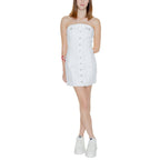 White Recycled Cotton Short Dress