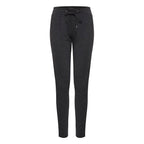 Gray Polyester Casual Pants