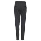 Gray Polyester Casual Pants