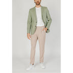 Green Cotton Blazer
