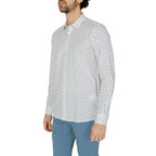 White Viscose Pattern Shirt