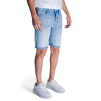 Light Blue Cotton Bermuda Shorts