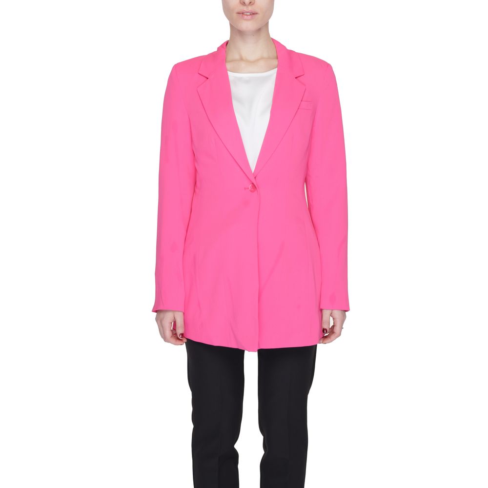 Pink Polyester Blazer