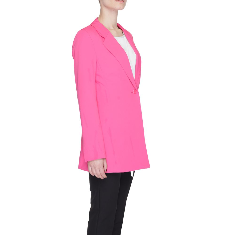 Pink Polyester Blazer