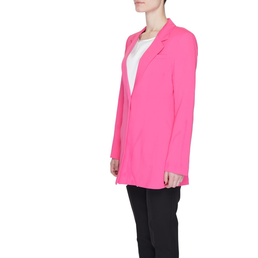 Pink Polyester Blazer