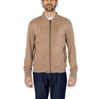 Brown Polyester Bomber