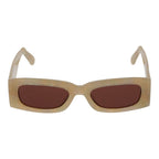 Beige Plastic Sunglasses