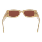 Beige Plastic Sunglasses