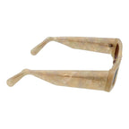 Beige Plastic Sunglasses