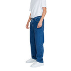 Blue Cotton Relaxed Fit Jeans