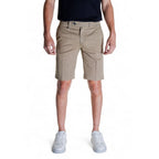 Beige Cotton Bermuda Shorts