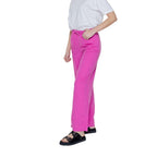 Pink Linen Casual Pants