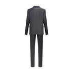Black Wool Two-Piece Suit