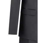 Black Wool Two-Piece Suit