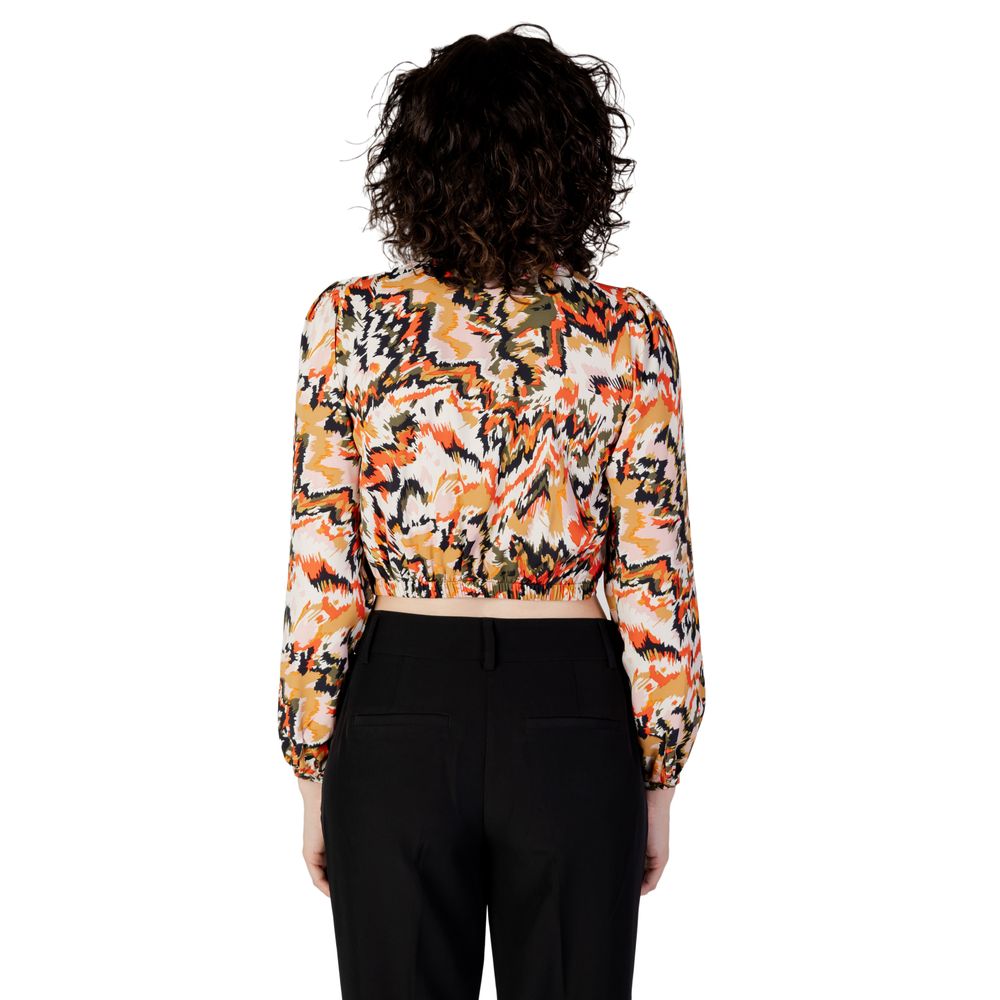 Orange Polyester Blouse